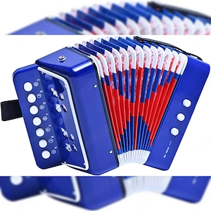 Acordeon interactiv pentru copii cu 10 clape,2 bași,29x15x17 cm,nou - imagine 4