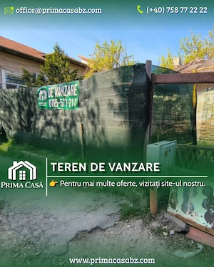 Teren zona centrala   Str. Patriei   223mp   toate utilitatile   Pret: 60.000   