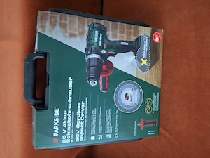 Masina de gaurit cu percutie, 3 funcții: găurire, găurire cu percuție, înșurubare, Parkside