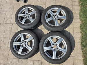 Set 4 jante aliaj 5x100 echipate cu anvelope MS 185/60/15 Dunlop 2018 Polo Ibiza Fabia - imagine 2
