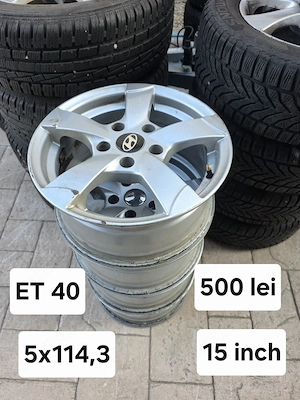 Set 4 jante aliaj 5x114,3 pe 15 inch Hyundai