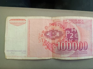 Vând bancnotă 100000