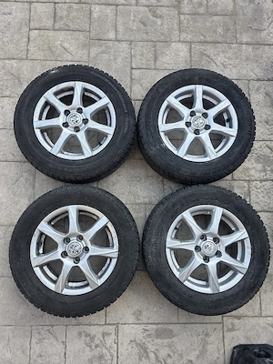 Set 4 jante aliaj 5x100 Polo Fabia Ibiza cu anvelope MS 175/70/14 - imagine 2