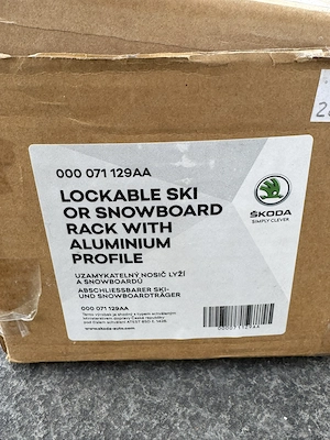 Suport Ski/Snowboard, Suport Bicicleta, Originale Skoda - Noi. - imagine 2