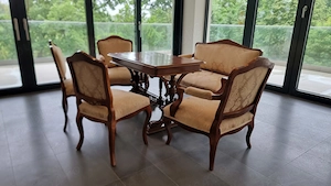 Salon Biedermeier Lemn solid , are nevoie de TLC (Tender Loving Care)