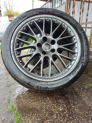 Vand jante Audi R19 originale BBS compatibile Vw sau Skoda 5x112 butuc 57.1  - imagine 2