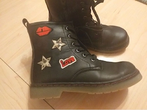 Botine negre fete