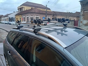 suport biciclete+ bare transversale portbagaj aluminiu  - imagine 2