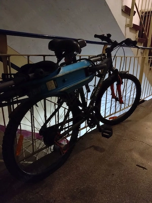 Bicicleta Rockrider, trotineta mecanica, suport Thule doua biciclete pentru carlig auto - imagine 4