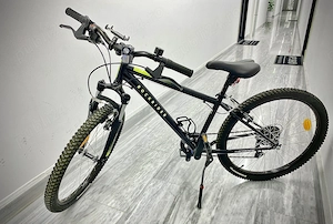 Bicicletă rockrider 24" negru copii 135-150 cm