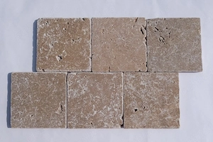 Travertin noce 10*10*1