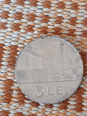 monedă 3 lei 1966
