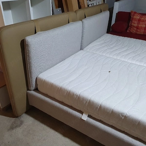 Pat dormitor tapițat SUPER calitate  - imagine 2