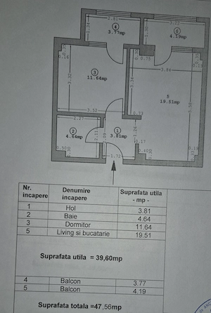Proprietar vand apartament cu 2 camere parcare inclusa in pret - imagine 8