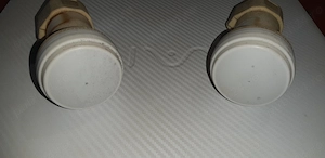  Antena satelit offset din al.uminiu, diametru 80cm cu 2 LNB-uri, accesorii prindere incluse