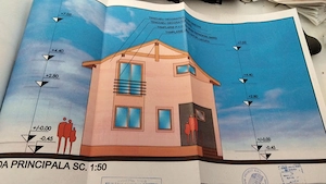 Vand teren con proiect si autorizatie platita  costeiu langa Lugoj