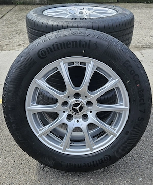 4 Jante Mercedes cu anvelope 2025 Continental rulate 1500 km 205/60 R16