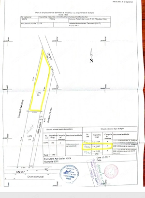 Teren 689 mp Livezi, com Podari