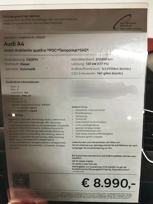 Audi A4 avant quattro - imagine 8