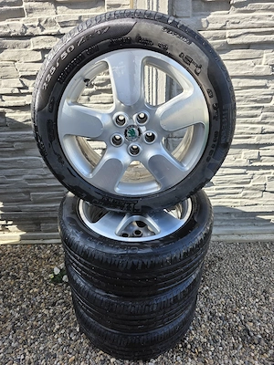 Set 4 jante aliaj 5x110 echipate cu anvelope vara Pirelli 225/50/17 Skoda Sharan Seat VW