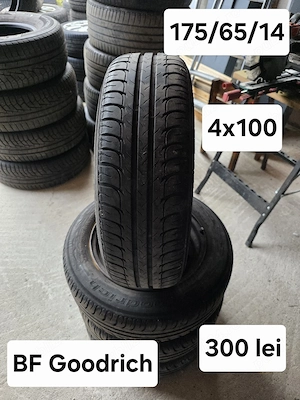 Set 4 jante otel 4x108 cu anvelope 175/65/14 Ford Peugeot