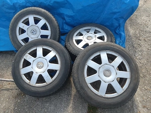 Set 4 jante aliaj Volkswagen Passat R15 5 gauri - imagine 3