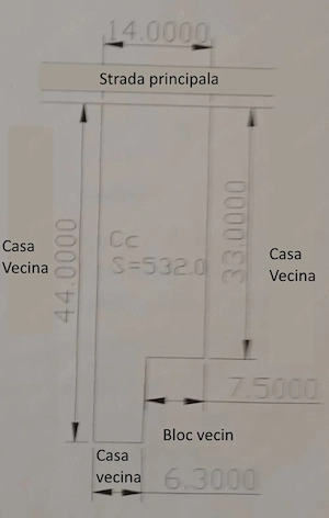 Proprietar, vând teren 532 mp cu casă, zonă centrală Rm. Vâlcea (zona A) - imagine 8