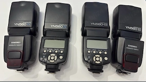 Vând set 4 flashuri -  blitz YN 560 IV și YN 560 III