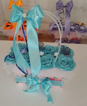 Satin!Genti flori satin!