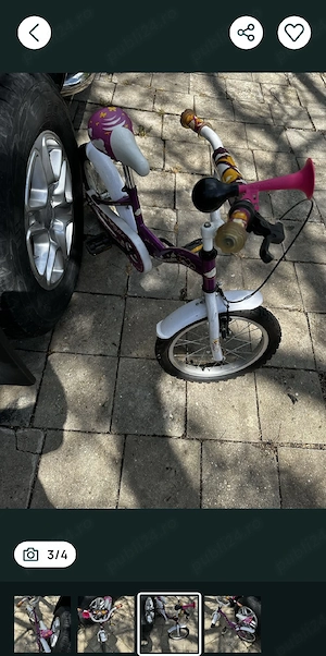 Bicicleta copii cu roata 16" + skateboard copii CADOU !!! - imagine 5