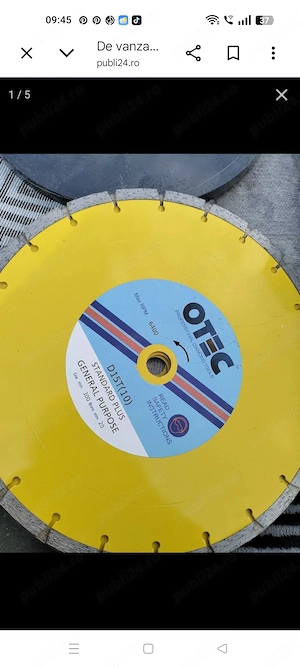 Vând disc tăiat asfalt beton 300 