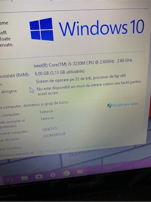 Laptop Lenovo intel core i5,Display 15,6 led,Windows 10 Pro,6gb ram ddr3 160gb memorie perfect funct - imagine 5