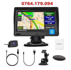 Navigator GPS ecran mare 9  Truck Harti Full Europa 2026 + Cameră Marșarier | iGO Primo | Camion