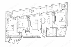 Apartament 4 camere 2 Bai 91 mp Terasa 23 mp FINISAT LUX zona Centrala - imagine 3
