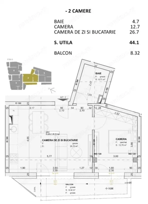 Apartament 2 camere, finisat, nZEB, Central