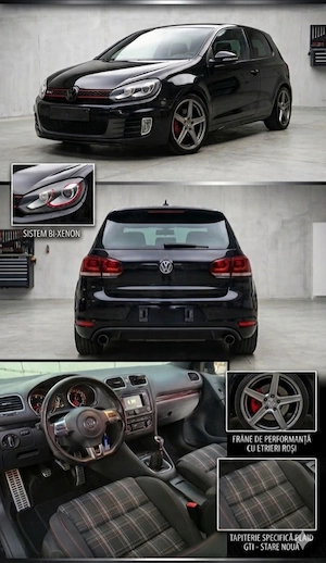 Volkswagen Golf 6 GTI 2.0 Coupe 211 CP An fab.2011 impecabil - imagine 4