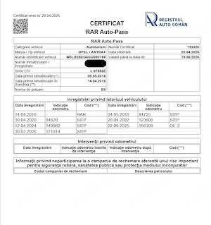 Opel Astra K 2016 Cutie Automata ITP Valabil 30.03.2028 - imagine 10