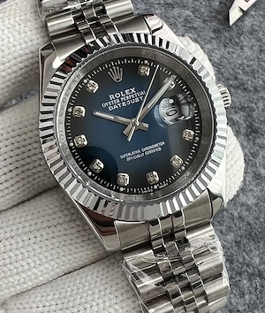 Ceas ROLEX PERPETUAL OYSTER DAY DATE Silver&Blue Automatic Nou 2026 !!!!!!