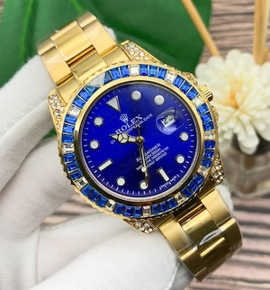 CEAS ROLEX SUBMARINER Gold&Blue Diamonds Superb Nou 2026 !! SUPERB !!!