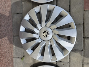  Set Capace R16 Skoda originale - imagine 2