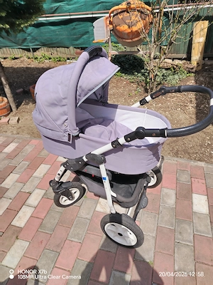 Cărucior 2in1 kindercraft pt bebe, pătuț leagăn electric