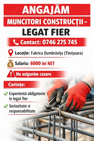 Muncitori constructii- legat fier 