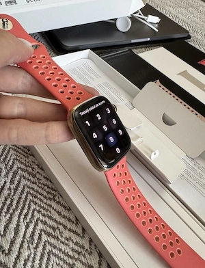Apple smartwatch series 8 gps+cellular 45 mm Gold Steel