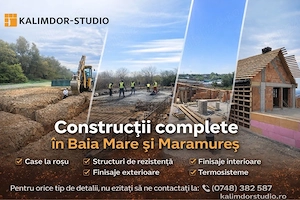 Lucrări de Construcții- case la rosu, termosisteme, finisaje interioare, exterioare