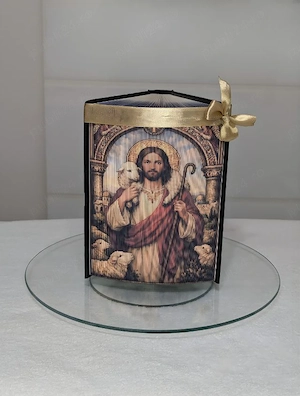 Iisus Hristos ca Bunul Păstor - Poza pe muchie de carte