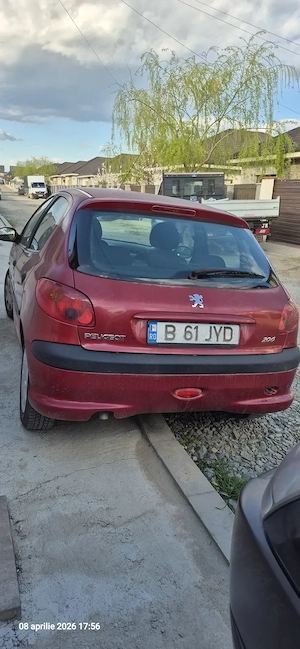 Vand Peugeot 206, 1400 cm3, 60.000  km, 2400 euro, itp, rca, rovinieta, tel.  - imagine 2