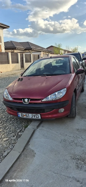 Vand Peugeot 206, 1400 cm3, 60.000  km, 2400 euro, itp, rca, rovinieta, tel. 