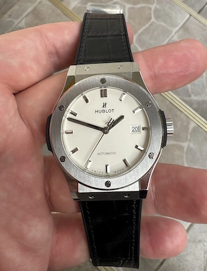 Hublot Classic Fusion Bang 42 mm White JJF A2892 Fabricat 1:1 ca originalul