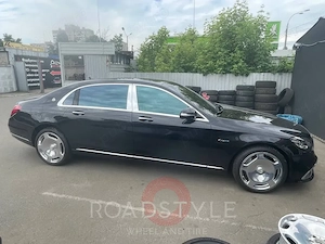 jante pe 20 original mercedes maybach w 223 in 2 latimi pe 20 cu anvelope iarna forged  - imagine 2