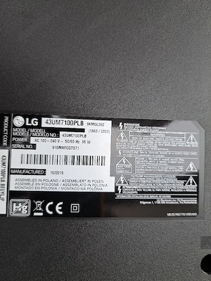 LG43UM7100PLB piese led